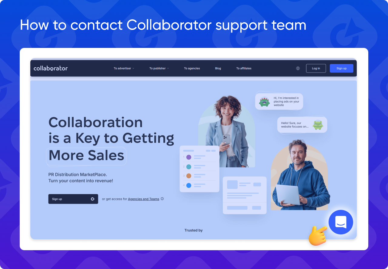 How to contact Collaborator's support team